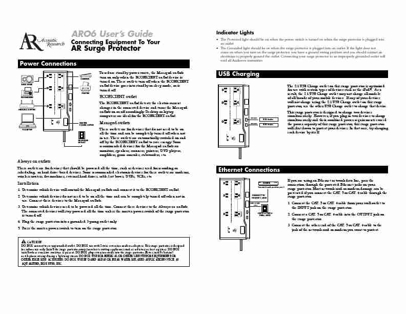 Acoustic Research Surge Protector ARO6-page_pdf